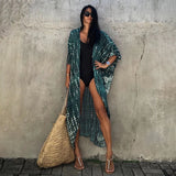 Tie Dye Kimono Swimsuit Cape Summer | Beach Cover Ups for Swimwear
