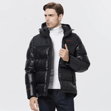 Men Winter Jacket - Windproof Short Winter jacket For Men With Removable Hat