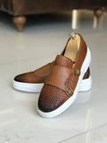 Men Shoe - Italian Style Inner Outer Natural Leather Men's Shoes - Taba
