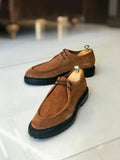 Men Shoe - Italian Style Inner Outer Natural Leather Men's Shoes - Camel