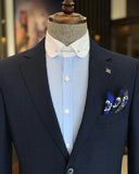 Men Blazer Jackets - Italian Style Men Slim Fit Men's Jacket - Navy Blue