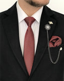 Men Blazer Jackets - Italian Style Men Slim Fit Mono Collars Cotton Blended Men's Jacket - Black