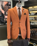 Men Blazer Jackets - Italian Style Men Slim Fit Men's Blazer Jacket - Tile