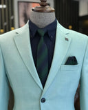 Men Blazer Jackets - Italian Style Men Slim Fit Men's Blazer Jacket - Green