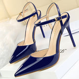 Women High Heels Shoes - Women Fashion Sandals Patent Leather High Heels