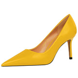 Women Pumps & Heels - Patent Leather Woman Yellow Pumps