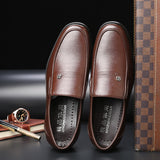 Men Office Shoe - Italian Men Dress Shoes - Round Toe Luxury Designer Office Shoe