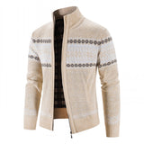 Men's Sweaters - Autumn Winter Wool Zipper Cardigan Sweaters for Men, Casual Knitwear Sweatercoat