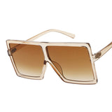 Women Sunglasses - Square Women Sunglasses - Female Eyewear Plastic Frame Clear Lens