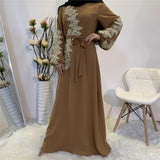Muslim Abaya - Eid Mubarak Abaya Dubai Turkey Muslim Fashion  Clothing Robe Musulman