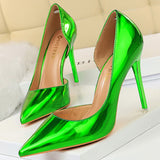 Women Red Pumps & Heels Shoes - Patent Leather Upto Size 43