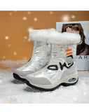 Women Snow Winter Boots - Snow Ankle Boots and Waterproof Shoes, New Arrival Snow Boots with Zipper