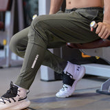 Ice silk Quick-dry Comfortable Men Running Pants - Soccer, Basketball Training Trousers, and Fitness Gym Workout Wear.