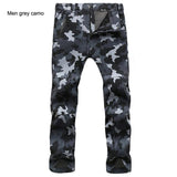 Men's Casual Winter Pants - Outwear Soft Shell Fleece, Thermal Trousers with Waterproof