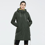Women Winter Jacket - ICEbear 2021 New Fall Women's Coat With Hooded Parkas