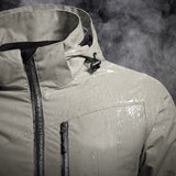 Men Winter Coat - Men's Spring Waterproof Hooded Windbreaker Coat,  Men Fleece Warm Outerwear Windproof Parka