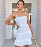 Women Dress - Summer Fashion Sling Long Dress - Women 2020 Casual Party Dress-  Female Ruffles Vestidos