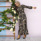 Ladies Eid Mubarek Muslim Abaya Fashion Hijab Summer Dress - Kaftan Islam Clothing For Women