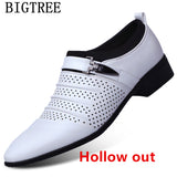 Men Office Shoe - Italian Elegant Oxford Shoes For Men - Leather Men Dress Slip on