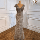 Dress - Brown Mermaid Elegant Luxury Evening Dress