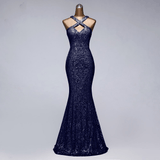 Women Evening Dress - New Sexy Neck style Sequin Evening Dresses for Night Party Wear