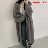 Women Cardigan - Women Long Knitted Casual Vintage Loose Sweater, Oversized Sweater Korean Cardigans