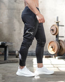 Men Sports - Men's Jogging Pocket Design Gym Pants, Men's Fitness Multi-Pocket Jogging Sweatpants