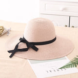 Women Hats - Summer Straw Hat For Women - Big Wide Brim Beach Hat - Foldable Sun Block