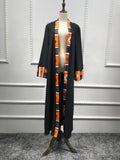 Muslim Abaya Print Dress - Islamic Cardigan Long Robe Gowns, Kimono Islamic Prayer Clothing
