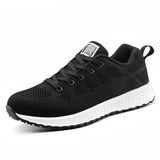 Women Sneakers - Casual Fashion Breathable Mesh Lace Up Sneakers