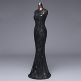 Women Evening Dress - Elegant Long Sequin Evening Dress for Formal Party Events