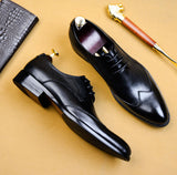 Men Office Shoe - High Quality Handmade Formal Shoe - Genuine Cow Leather Suit Shoes