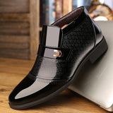Men Office Shoe - Men Formal Leather Shoes - Pointed Toe Business Shoes