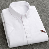 New Men's Short Sleeve Shirts - 100% Cotton, Soft Comfortable, and Regular fit Plus Size. Vintage Quality Summer Business Shirts