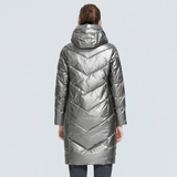 Women Winter Jacket - Hooded Winter Women's  Jacket, Casual Slim Fit Long Warm Coat