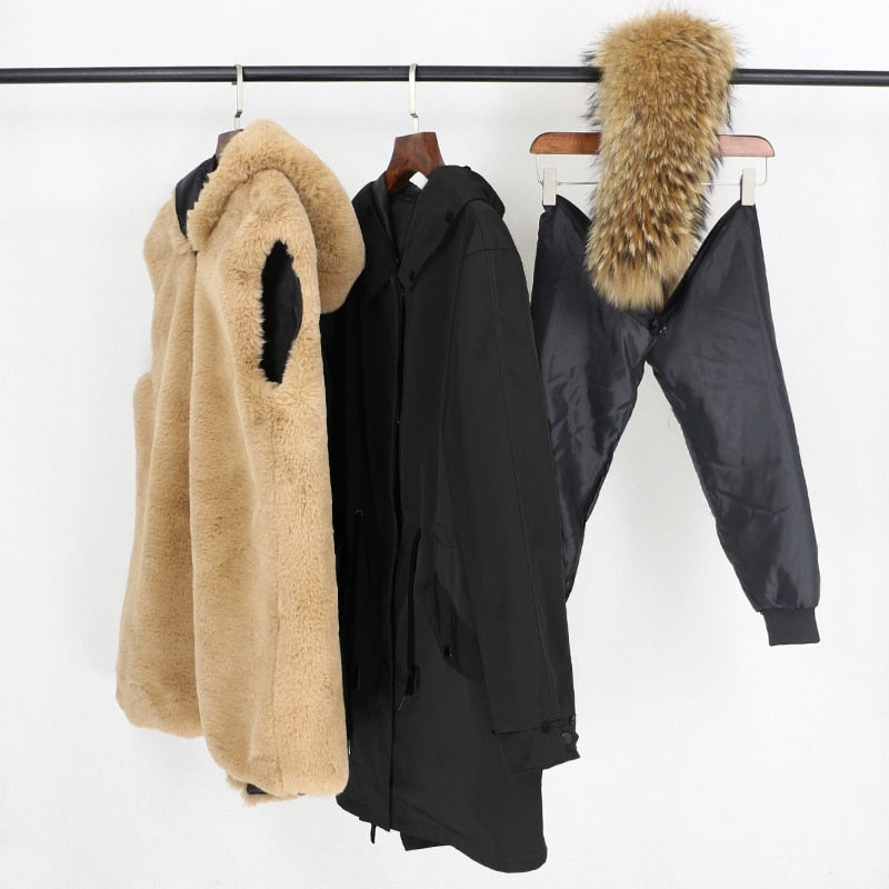 Varucci X-long Parka Waterproof, Outerwear Real Fur Winter Coat
