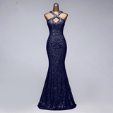 Women Evening Dress - New Sexy Neck style Sequin Evening Dresses for Night Party Wear