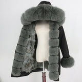 Waterproof Parka, Winter Jacket, Women Real Fur Coat Fox, Fur Collar Hood, Fox Fur Liner Warm Streetwear