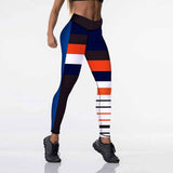 Women Sexy Printed Digital Leggings with High Waist Elasticity. For Yoga, Fitness, and Push Up. Women's Strength Pants
