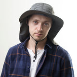 Unisex Hats - Autumn Sun Hat For Men & Women - Bucket Hat With Neck Flap - Outdoor UV Protection With Large Wide Brim