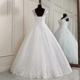 Wedding Gowns - New Luxury, Sexy, Short Sleeve, Floor Length Wedding Dress, Boho Marriage Dress