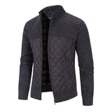 Men Winter Jacket - New Autumn Winter Jacket for Men Warm Cashmere, Casual Wool Zipper Slim Fit Fleece Jacket for Men Knitwear