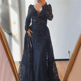 Arabia Muslim Luxury Evening Dress With Train Mermaid 2021 - Evening Party Wear Dresses For Women