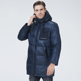 Men Puffed Winter Jacket - Male Premium Hooded Winter Coat With Large Pocket