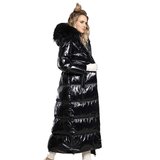 Women Winter Down Jacket - Women Fashion Winter X-Long Parkas Hooded Outerwear