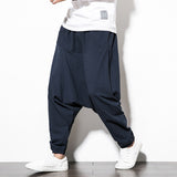 Men's Cotton Pants - Solid, Elastic Waist, Streetwear Joggers.