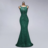 Women Evening Dress - Sexy Mermaid Sequin Evening Dresses Prom Gowns for Night Party Wear