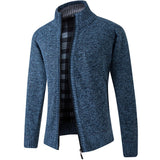 Men's Sweaters - Autumn Winter Wool Zipper Cardigan Sweaters for Men, Casual Knitwear Sweatercoat