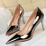 Women Pumps & Heels Shoes - Patent Leather Women High Heels Shoes