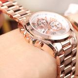 Women Watch - Top Brand Luxury Rose Gold Women Watch - Waterproof Calendar Unique Quartz Business Watch